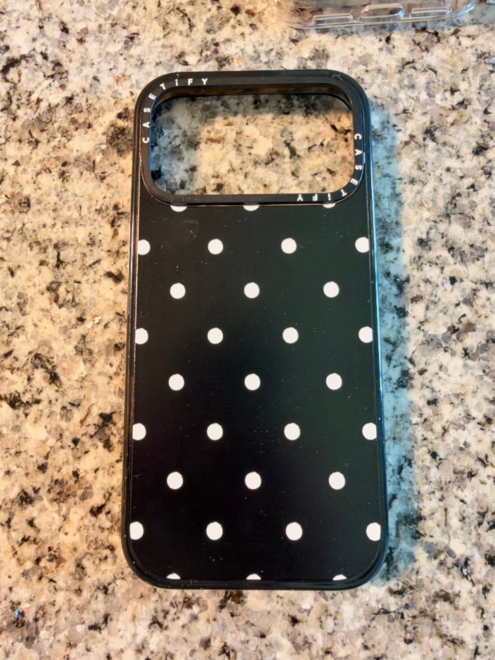 iPhone 17 Pro Max Case - Black Polka Dots